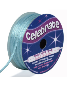 Cordon queue de rat Celebrate bleu ciel - 2 mm x 10 mètres