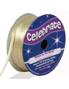 Cordon queue de rat Celebrate crème - 2 mm x 10 mètres