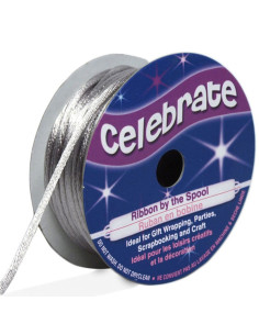 Cordon queue de rat Celebrate argent - 2 mm x 10 mètres