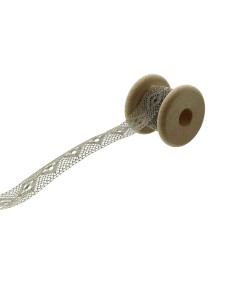Dentelle entredeux coton - Beige foncé
