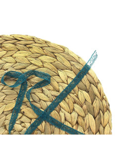 Dentelle Rachel 10 mm - Bleu canard