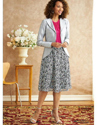 Patron de veste, robe, haut, jupe et pantalon - Butterick 6718