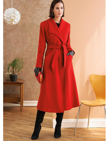 Patron de vêtement de dessus et ceinture - Butterick 6720