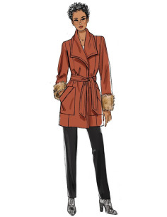 Patron de vêtement de dessus et ceinture - Butterick 6720 2