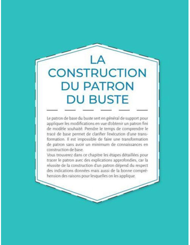 Livre je trace mes patrons - Le buste