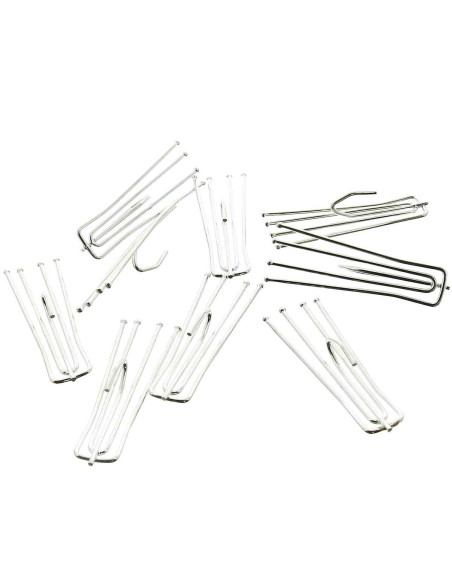 Agrafes 4 branches pli flamand 30 mm de tête accroche basse