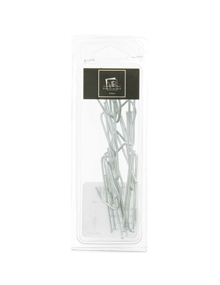 Agrafes 2 branches pli flamand 30 mm de tête accroche basse