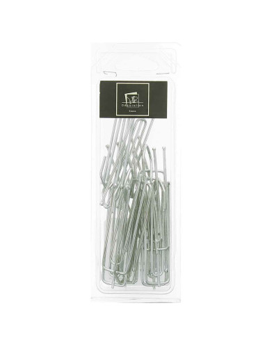 Agrafes 4 branches pli flamand 30 mm de tête accroche haute