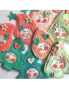 Kit feutrine Noël kawaii