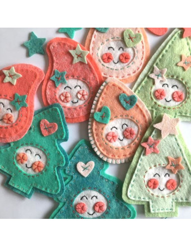 Kit feutrine Noël kawaii