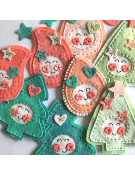 Kit feutrine Noël kawaii