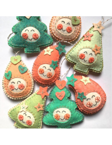 Kit feutrine Noël kawaii