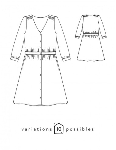 Patron de robe Harmonie - Atelier Scämmit
