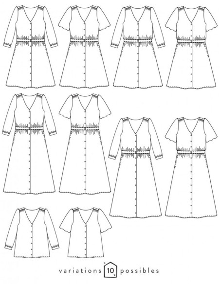 Patron de robe Harmonie - Atelier Scämmit