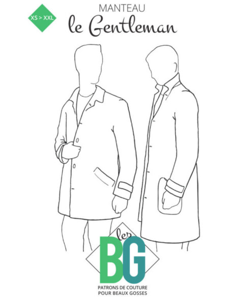 Patron de manteau Gentleman - Les BG
