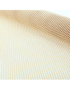 Tissu filet en coton bio - Naturel