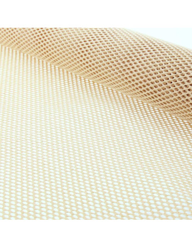 Tissu filet en coton bio - Naturel