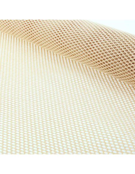 Tissu filet en coton bio - Naturel