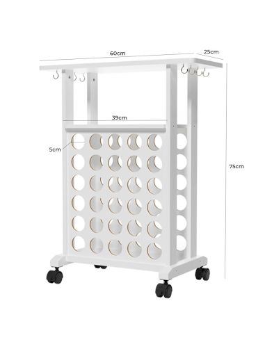 Meuble organisateur mobile avec roues Crafit Beegrid R30