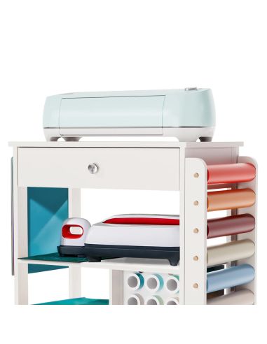 Meuble organisateur mobile avec roues Crafit Beegrid R23