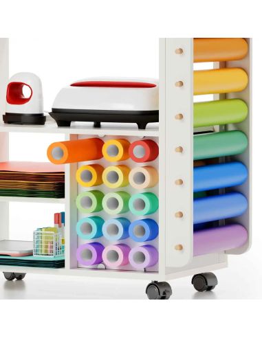 Meuble organisateur mobile avec roues Crafit Beegrid R23