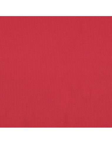 Tissu jersey coton côtelé - Rouge