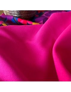 Tissu crêpe de viscose Fuchsia - My Dress Made