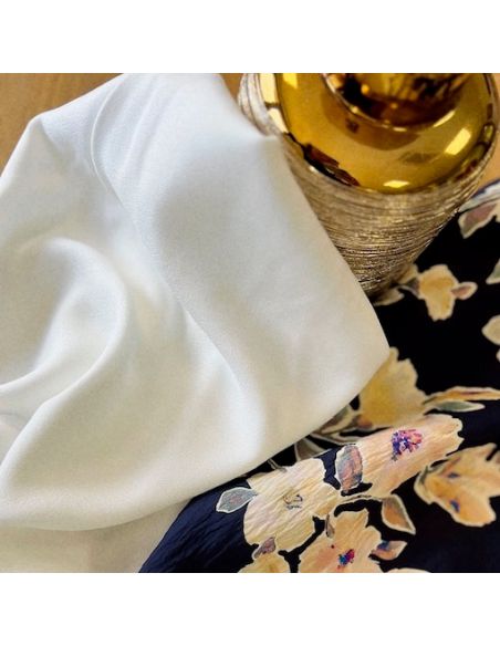 Tissu crêpe de viscose Blanc ivoire - My Dress Made