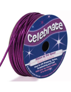 Cordon lurex Celebrate violet - 1.6 mm x 8 mètres