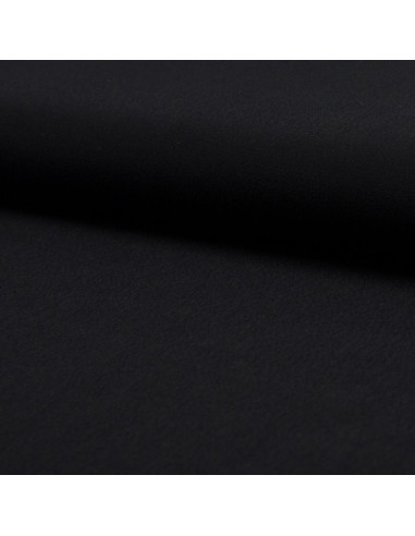 Tissu crêpe de viscose - Noir