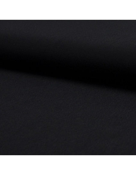 Tissu crêpe de viscose - Noir