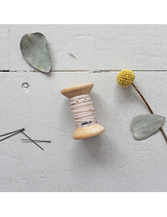 Passepoil viscose Twig Blush au mètre - Atelier Brunette