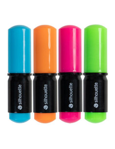 Lot de 4 stylos fluo Silhouette