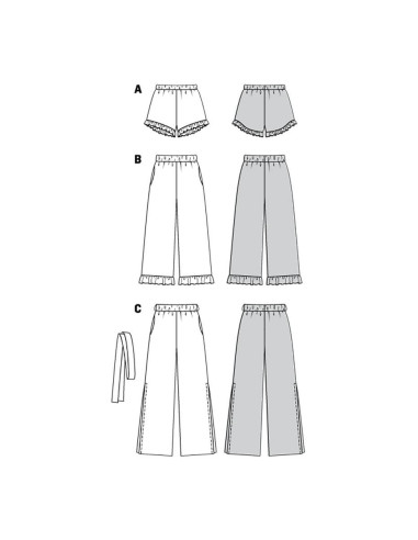 Patron de pantalon - Burda 6199