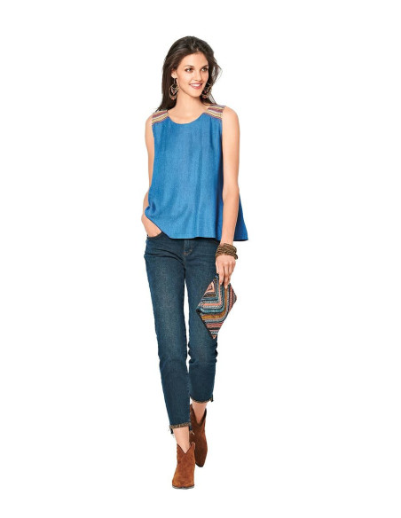 Patron de top - Burda 6201