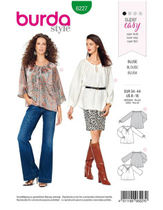 Patron de blouse - Burda 6227