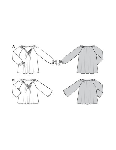Patron de blouse - Burda 6227
