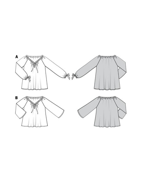 Patron de blouse - Burda 6227