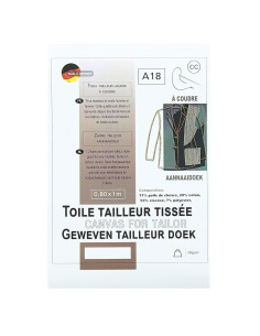 Toile tailleur tissée à coudre - 0,80 x 1,00 m 2