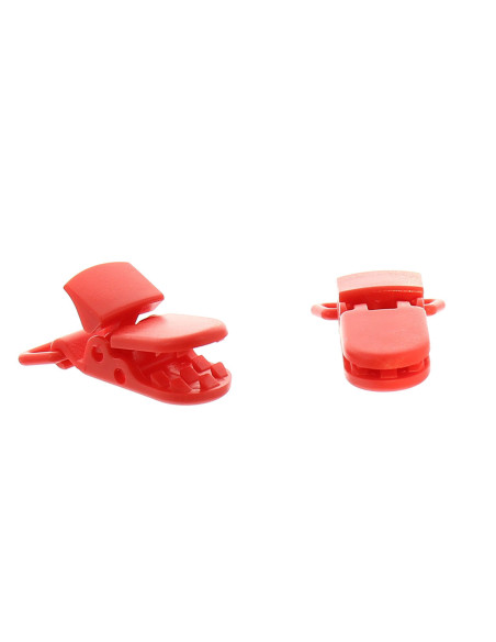 Pince attache tétine KAM - Rouge
