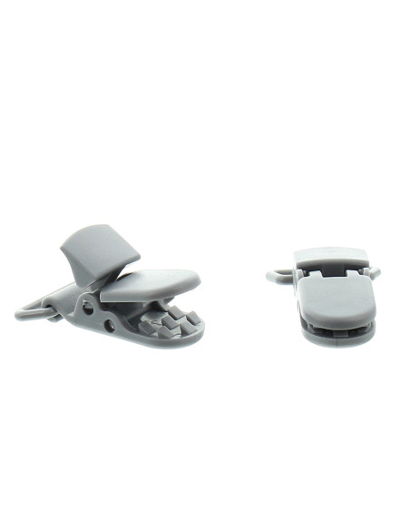 Pince attache tétine KAM - Gris