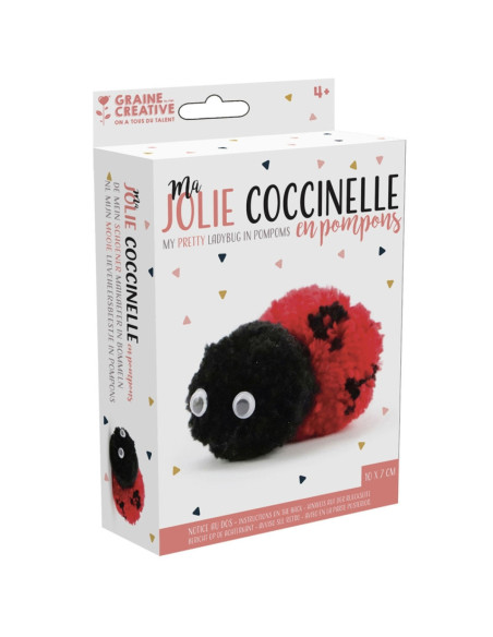 Kit pompon - Ma jolie coccinelle