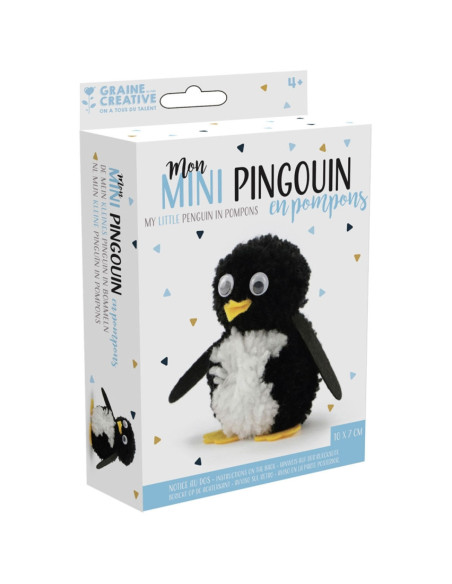 Kit pompon - Mon mini pingouin