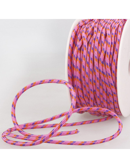 Cordon multicolore sport - Rose, violet et orange