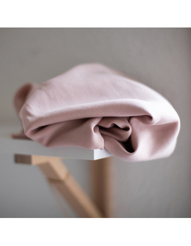 Tissu tencel crêpe - Rose poudré