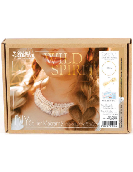 Kit collier en macramé