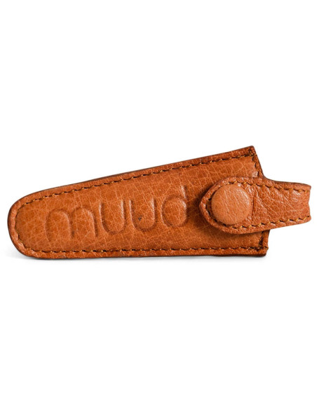 Etui de protection en cuir pour ciseaux à broder Muud Espoo - Whisky
