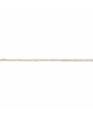Cordon coton macramé 3 mm naturel