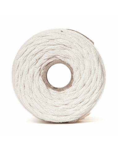 Cordon coton macramé 5 mm naturel