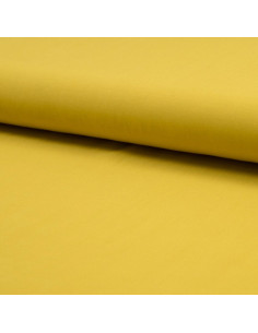 Tissu popeline de viscose - Jaune ocre